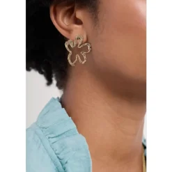 Seasalt Cornwall Anneal Gold Tone Flower Earrings | Women Jewellery