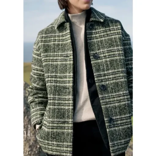 Seasalt Cornwall Beamwind Checked Wool Blend Coat | Women Coats & Jackets