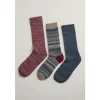 Seasalt Cornwall Box of 3 Fair Isle Men's Bloomin Good Socks | Socks