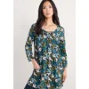 Seasalt Cornwall Busy Lizzy 3/4 Sleeve Slub Jersey Tunic | Women Tunics