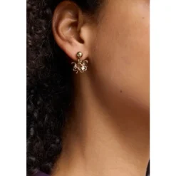 Seasalt Cornwall Corsage Gold-Tone Earrings | Women Jewellery
