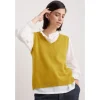 Seasalt Cornwall East View V-Neck Knitted Vest | Women Knitwear