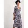 Seasalt Cornwall Helena Midi Dress in GOTS-Certified Organic Cotton Jersey | Women Dresses