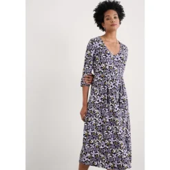 Seasalt Cornwall Helena Midi Dress in GOTS-Certified Organic Cotton Jersey | Women Dresses