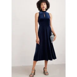 Seasalt Cornwall Ivy Trail Sleeveless Velvet Midi Dress | Women Dresses