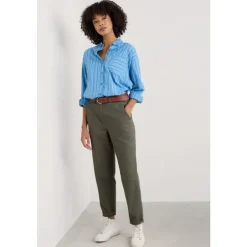 Seasalt Cornwall Mor Path Organic Cotton Tapered Trousers | Women Trousers & Leggings