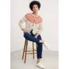 Seasalt Cornwall Port Kinnis Fair Isle Cardigan With Merino | Women Knitwear