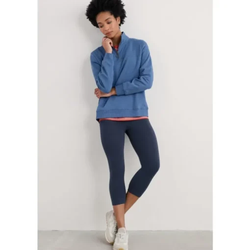 Seasalt Cornwall Sea Dance Cropped Leggings in GOTS-Certified Organic Cotton | Women Trousers & Leggings