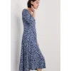 Seasalt Cornwall Secret Cove 3/4 Sleeve Midi Dress | Women Dresses