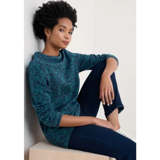 Seasalt Cornwall Shore Sighting Reversible Top | Women Tops | Sweatshirts