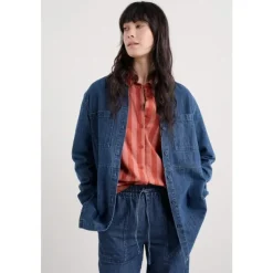 Seasalt Cornwall Starboard Denim Shirt | Women Shirts & Blouses