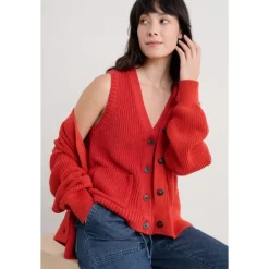 Seasalt Cornwall Swanpool Ribbed Knitted Vest | Women Knitwear