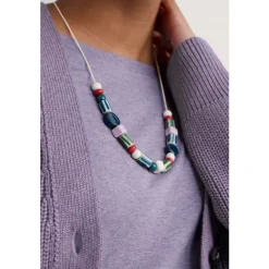 Seasalt Cornwall Vervain Mixed Ceramic Bead Necklace | Women Jewellery