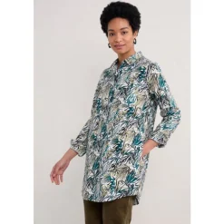 Seasalt Cornwall Waterworn Longline Shirt in GOTS-Certified Organic Cotton | Women Shirts & Blouses