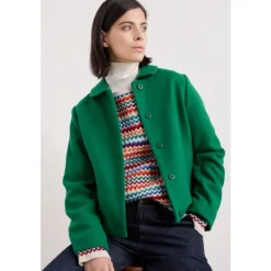 Seasalt Cornwall West Moor Wool-Blend Worker Jacket | Women Coats & Jackets